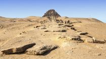 Sneferu Pyramid. Necropolis of Abusir, Egypt.
